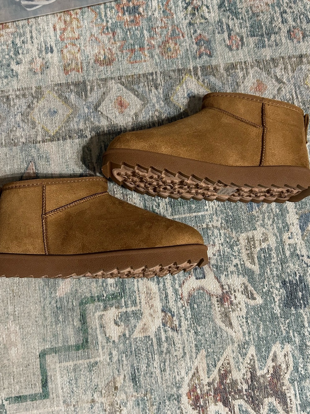 Wild Diva Brown Suede Ankle Booties